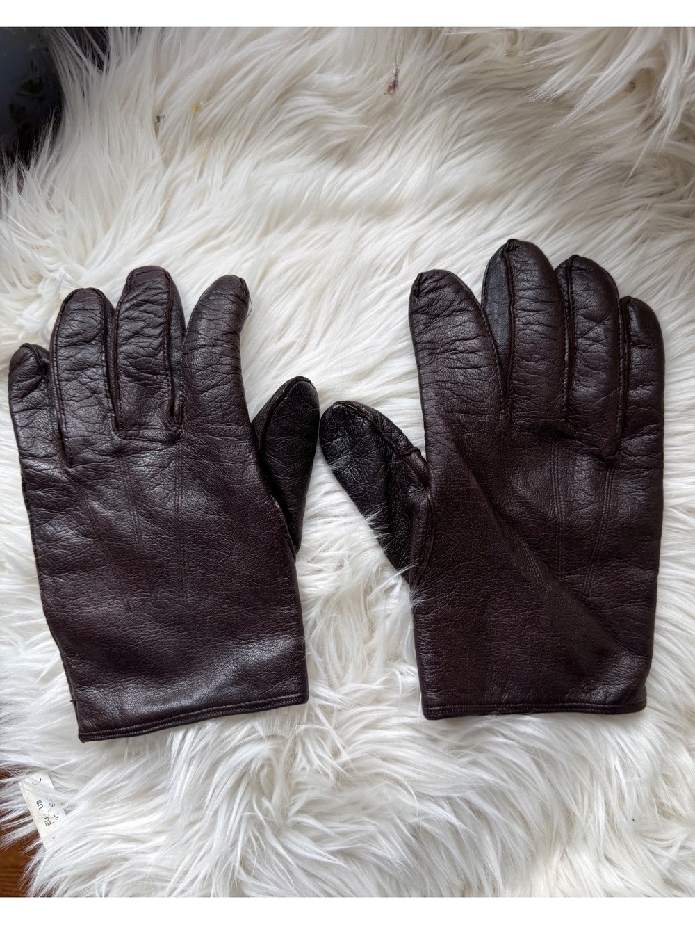 Coach Men’s Classic Brown Leather Gloves - Soft and Durable